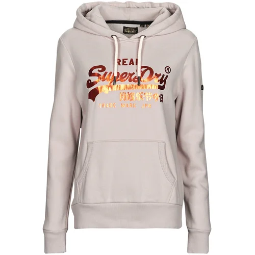 Superdry VL EMBELLISH HOOD Bež