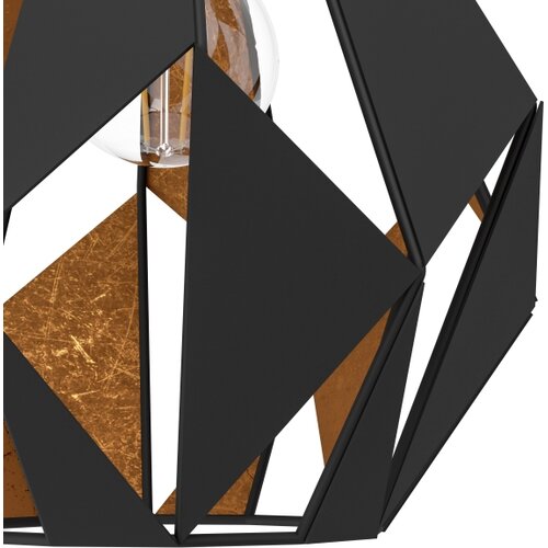 Eglo Carlton 1 zidna lampa E27, 33 cm, crna/bakar, 49992 Cene
