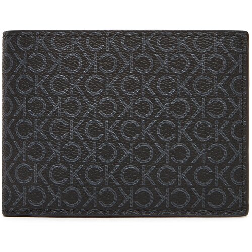 Calvin Klein Mo&amp;scaron;ka denarnica Ck Must Mono Comp Trifold W Coin LV04D1040G Črna Slike