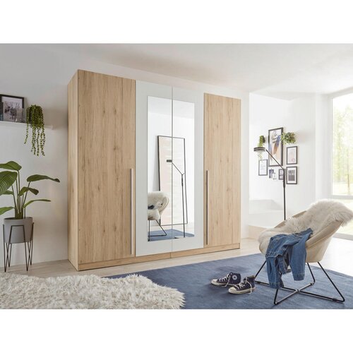 CARRYHOME OMARA S KLASIČNIMI VRATI, bela, hrast san remo Slike