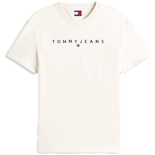 Tommy Jeans Majice s kratkimi rokavi DM0DM20744 Bež Slike