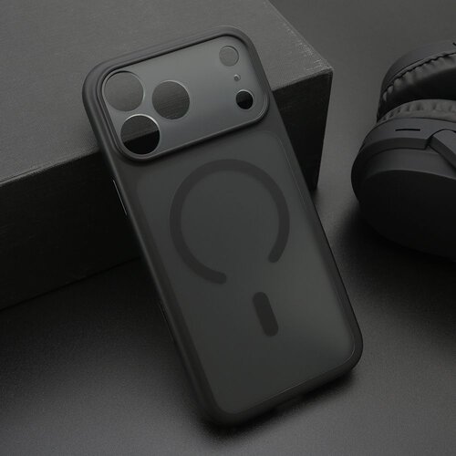  Futrola SHADOW MagSafe za iPhone 18 Pro Max/ crna (small camera protection) Slike