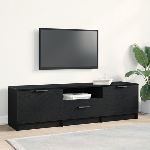 vidaXL TV kabinet Crni hrast Konstruirano drvo 140x35x40 TV kabinet Cijene