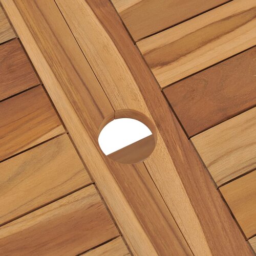  Sklopivi vrtni stol od tikovine 120 x 70 x 75 cm Slike