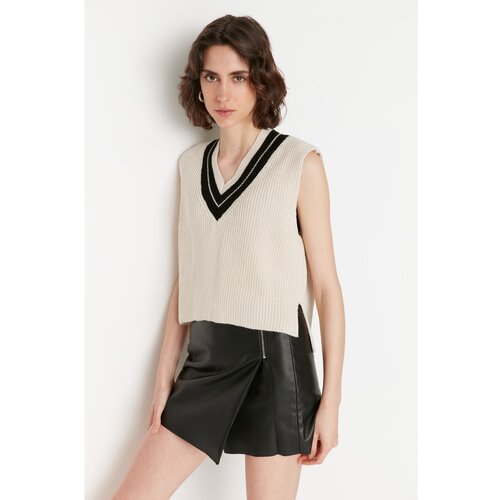 Trendyol Stone Collar Detailed Knitwear Sweater Slike