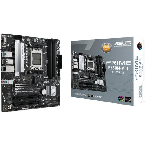 Asus MB PRIME B650M-A II-CSM AMD B650, AM5, 4xDDR5 1x VGA,1x HDMI, 1x DP, RAID, microATX Cijene