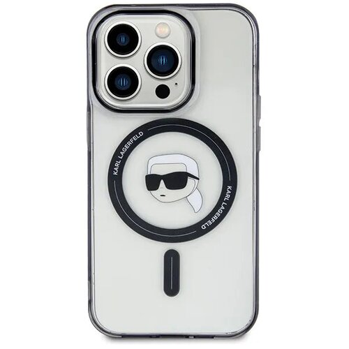  Originalna KARL LAGERFELD Hardcase KLHMP15LHKHNOTK maska za iPhone 15 PRO (Karl Head + MAG / prozirna) Cijene