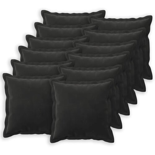  Presvlaka za jastuk 12 pcs HOUTEN Crna 50 x 50 cm Bar&amp;scaron;un - Crna 50 x 50 cm 12 Slike