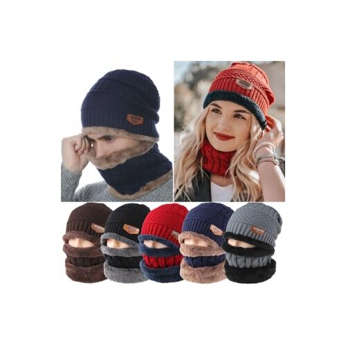 Smania zimska kapa i šal 2 u 1 - Crvena Cijene