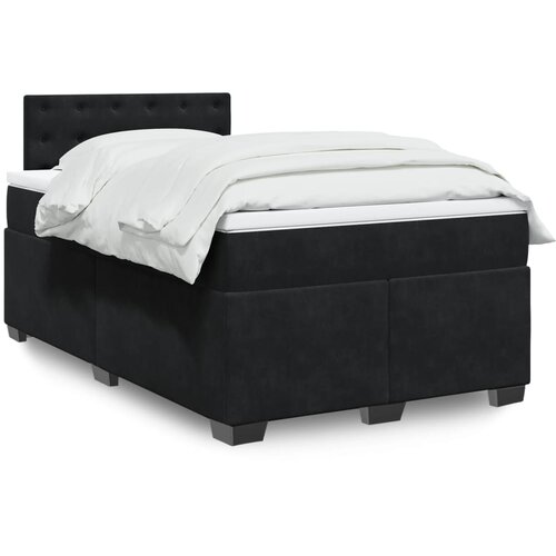  Krevet box spring s madracem crni 120 x 190 cm bar&scaron;unasti Cijene
