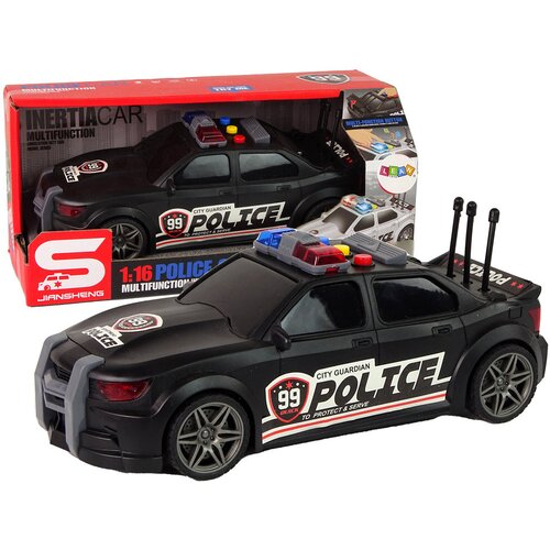  Sportski automobil za igru Policija 1:16 - crna Cene