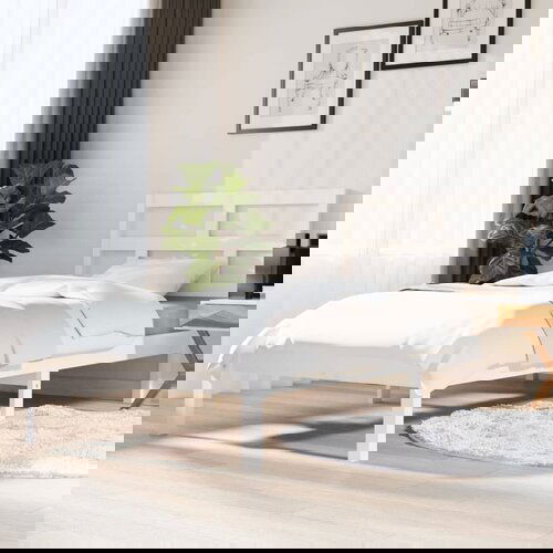 Furnova Posteljni okvir bel 90x190 cm trden les, (21943994) Slike