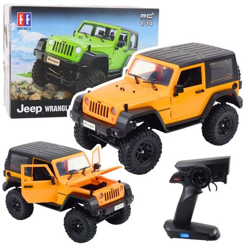 Rc Jeep Wrangler Rock Crawler narančasti 1:14 terensko vozilo na daljinsko upravljanje Slike