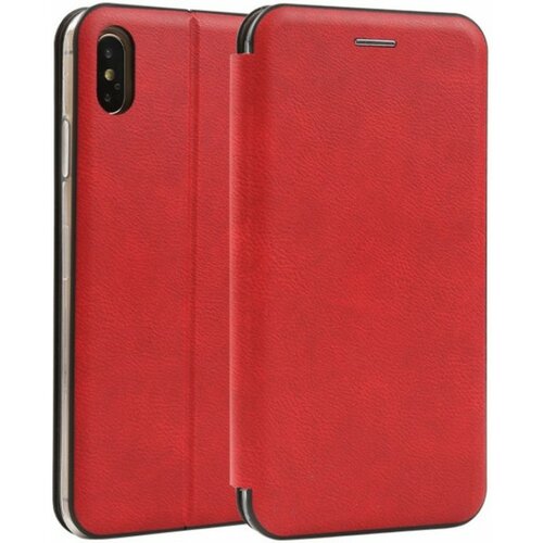 MCLF11-Redmi note 8/Note 8 2021 futrola leather flip red (149) Slike