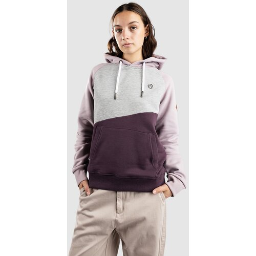Kazane Gudrin Pulover s kapuco sea fog lt hthr gr plum Slike