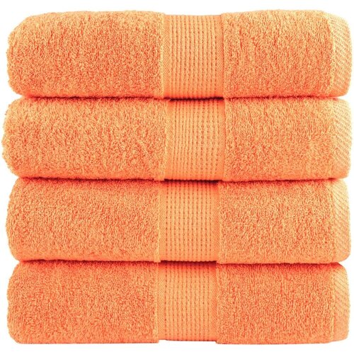 Premium ručnici za pranje SOLUND 4 kom. narančaste 30x30 cm 600 g/m&amp;sup2; - Narančasta 30 x 30 cm 4 Slike