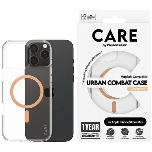 PanzerGlass CARE BY FLAGSHIP OVITEK ZA MAGSAFE ZA IPHONE 16 PRO MAX ORANŽEN, (21898891) Cene