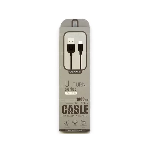 Usams podatkovni kabel Type C na Type A (USB) črn