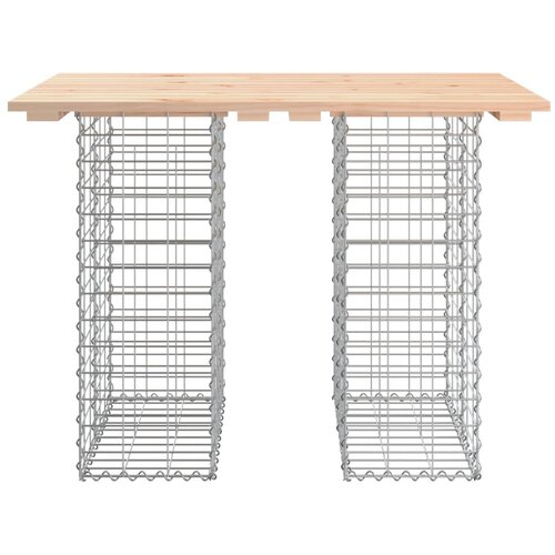  Vrtni stol Gabion dizajn 100x70x72 cm Masivno drvo Bor Slike