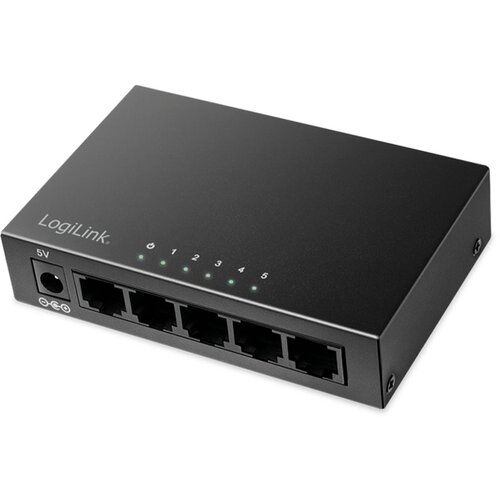 Logilink 5-ports gigabit desktop network switch, metal case, NS0116 Slike