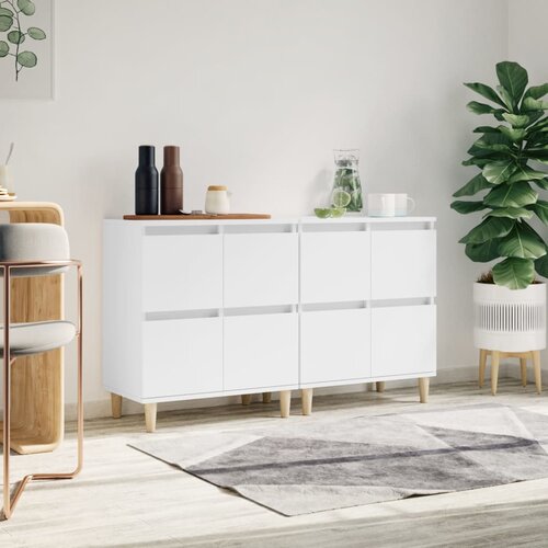 The Living Store Komoda 2 kosa bela 60x35x70 cm inženirski les - Komoda, (21663567) Slike
