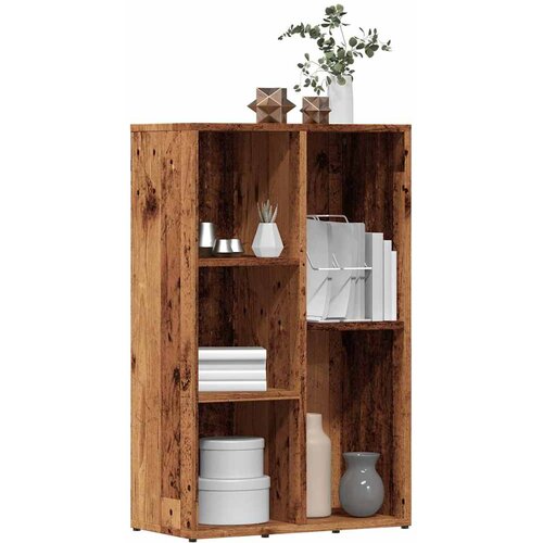 VidaXL Knjižna omara starinski les 45x25x80 cm inženirski les Slike