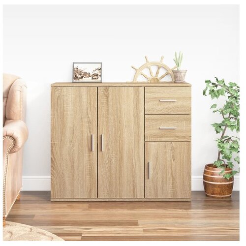  Komoda boja hrasta sonome 91x29,5x75 cm od konstruiranog drva Cijene