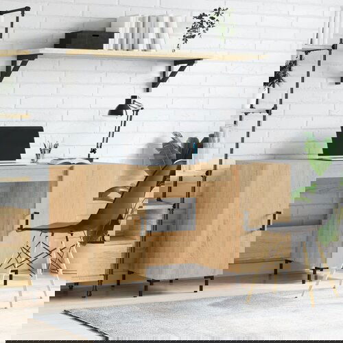 VidaXL Radni stol boja hrasta sonome 140x50x75 cm konstruirano drvo Slike