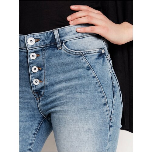 Lindex maia light blue 3/4-length tapered jeans Slike