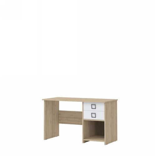 Jela Jagodina jela radni sto KS6 - kolekcija kiki - bukva/bela - 125x74x60 cm Slike