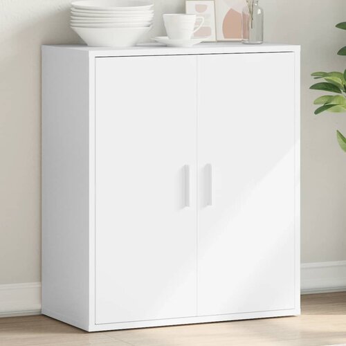  Komoda bijeli 79x38x80 cm od konstruiranog drva Slike