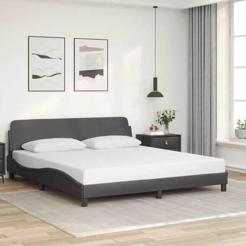  Okvir za krevet Dover sivi 180x200 cm od umjetne kože Cene