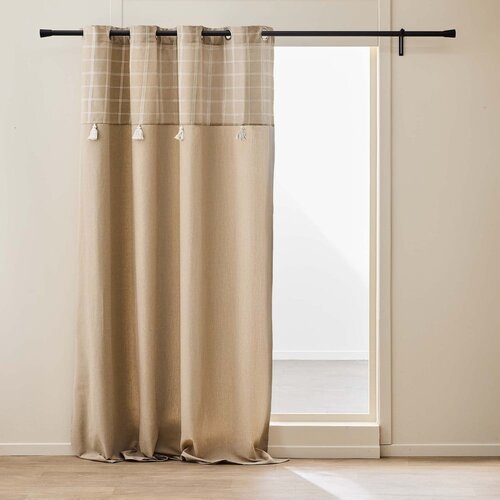 Douceur d intérieur Smeđa zavjesa od mješavine pamuka 140x240 cm Everest – Cijene