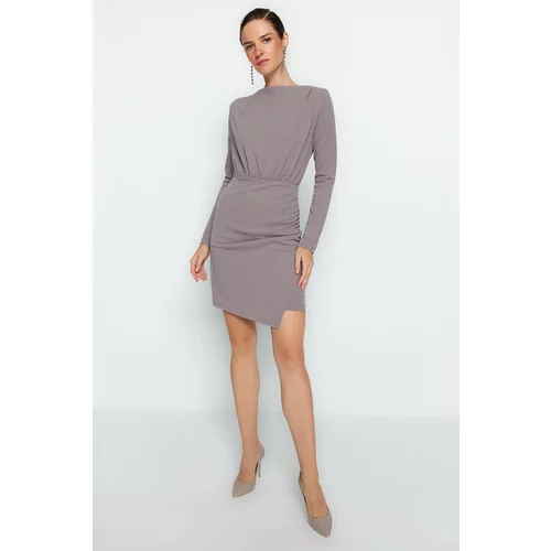 Trendyol Dress - Brown - Asymmetric