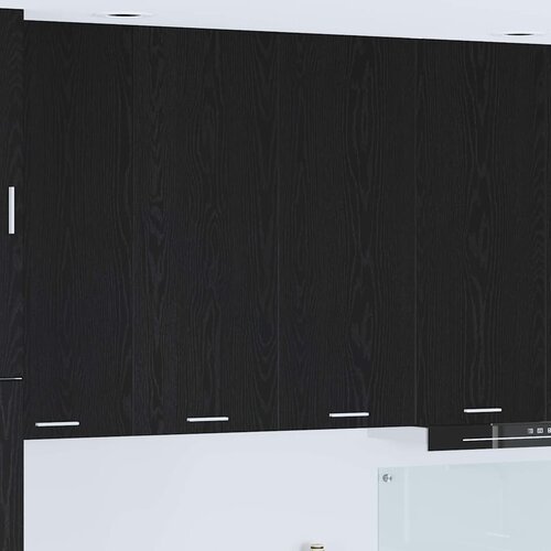 Viseći ormarić Crni hrast 80 x 31 x 100 cm Konstruirano drvo Slike