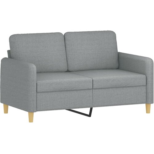  2-dijelni set sofa s jastucima svjetlosivi od tkanine Slike