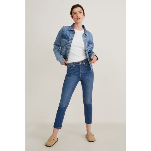 CA ženske farmerke, Skinny Fit, Visok Struk, Teksas, Plave Cene