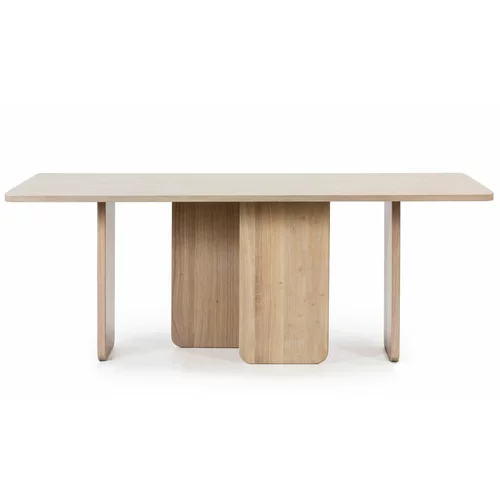 Teulat Jedilna miza iz jesenovega furnirja Arq, 200 x 100 cm