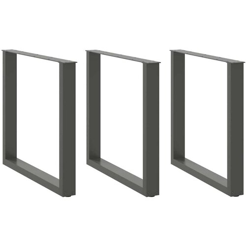  Noge stolića za kavu U-oblika 3 kom antracit 80x(72-73)cm čelik Cijene