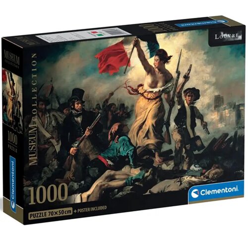 Clementoni Muzejska kolekcija: Eugène Delacroix - Sloboda vodi narod 1000-dijelna slagalica - Cene