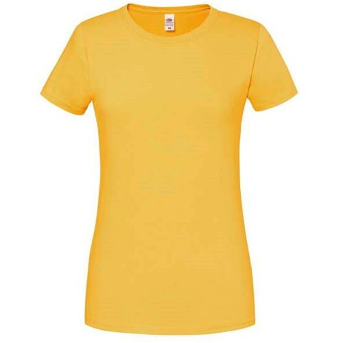 Fruit Of The Loom Iconic 195 Ringspun Premium Premium Women's Yellow T-shirt Cijene