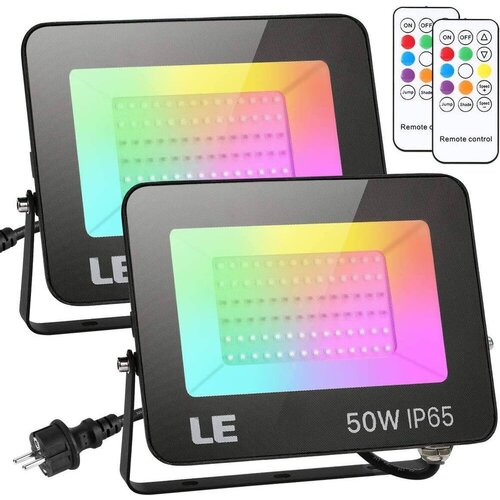  2x zunanji LED reflektor RGB z daljincem 50W IP65 Slike