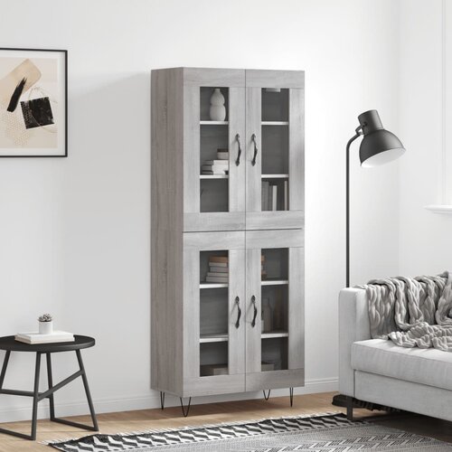  Visoka komoda siva sonome 69,5x34x180 cm od konstruiranog drva Cijene