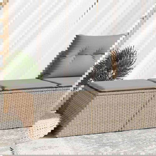 vidaXL 2-dijelni set vrtnih sofa s jastucima bež od poliratana bagrem Cene