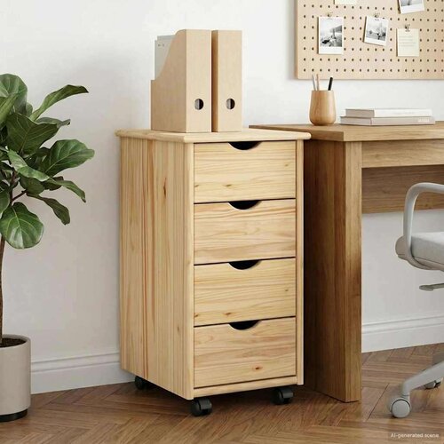  Gležnji kabinet Rjava 65,5 x 34 x 39 cm Masivno borovo les, (5000232536) Cene