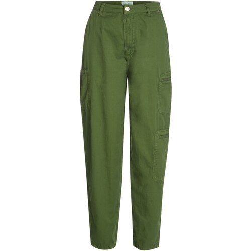 PepeJeans Hlače cargo - Zelena Cene
