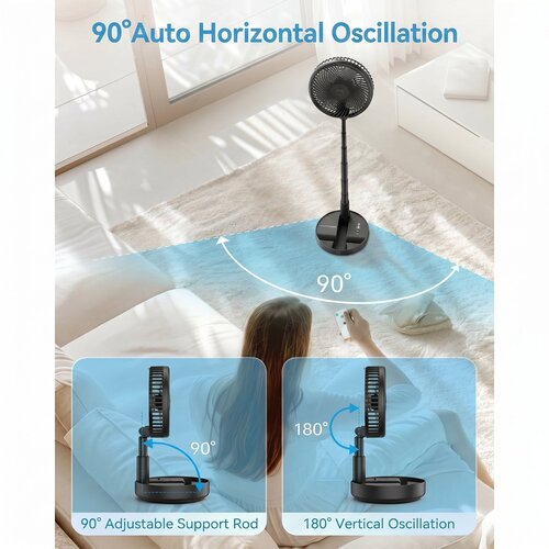 PRIMEVOLVE Rotacijski polnilni USB ventilator Slike