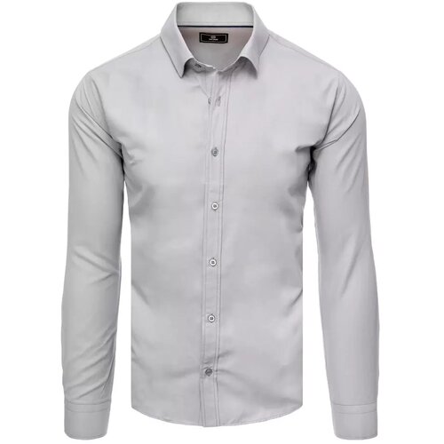 DStreet Koszula męska elegancka jasnoszara Slike