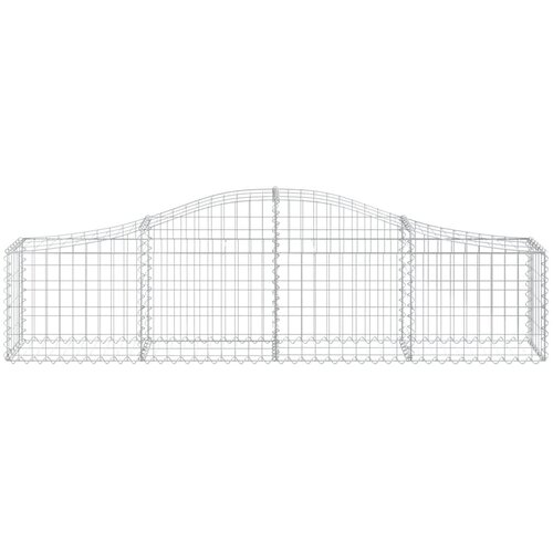  Gabionska ko&amp;scaron;ara s lukom 200 x 30 x 40/60 cm pocinčano željezo Slike