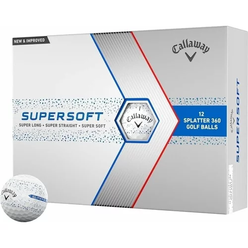 Callaway Supersoft Blue Splatter Golf Balls